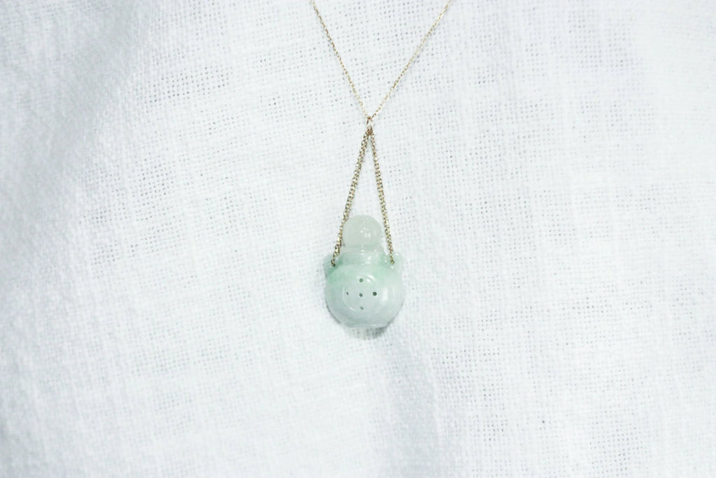 Perfume Bottle Jade Necklace