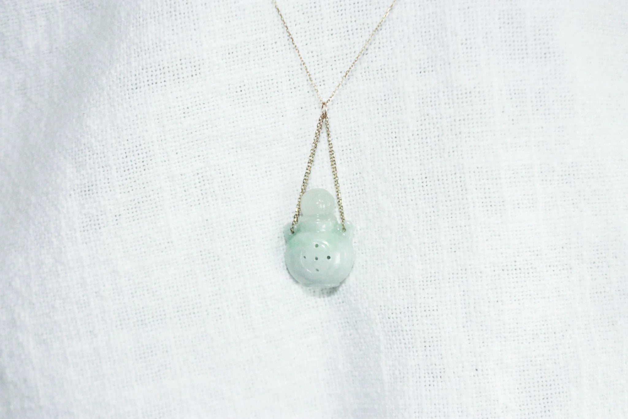 Perfume Bottle Jade Necklace