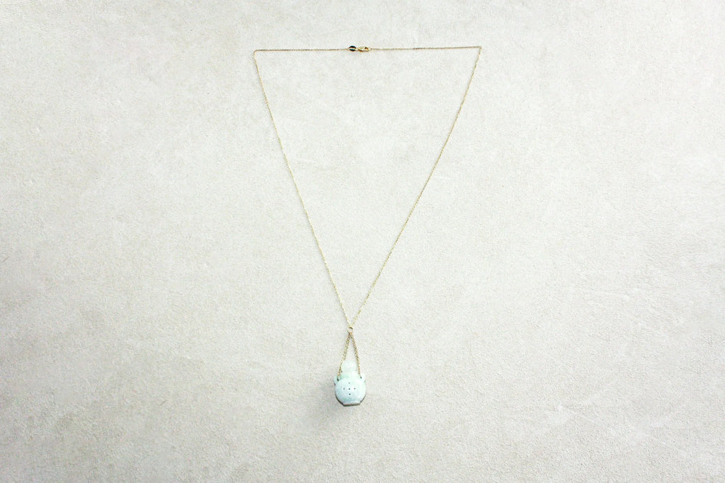 Perfume Bottle Jade Necklace