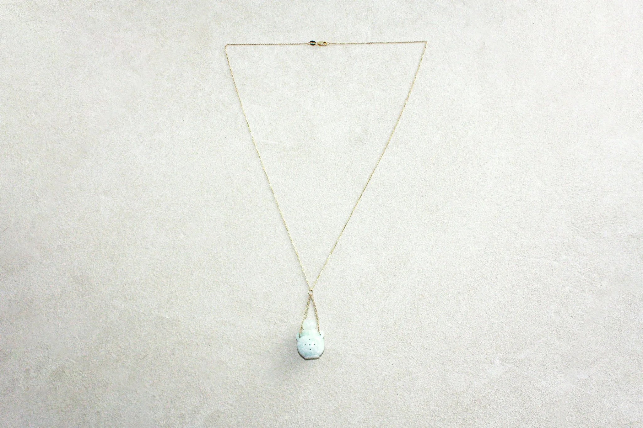 Perfume Bottle Jade Necklace