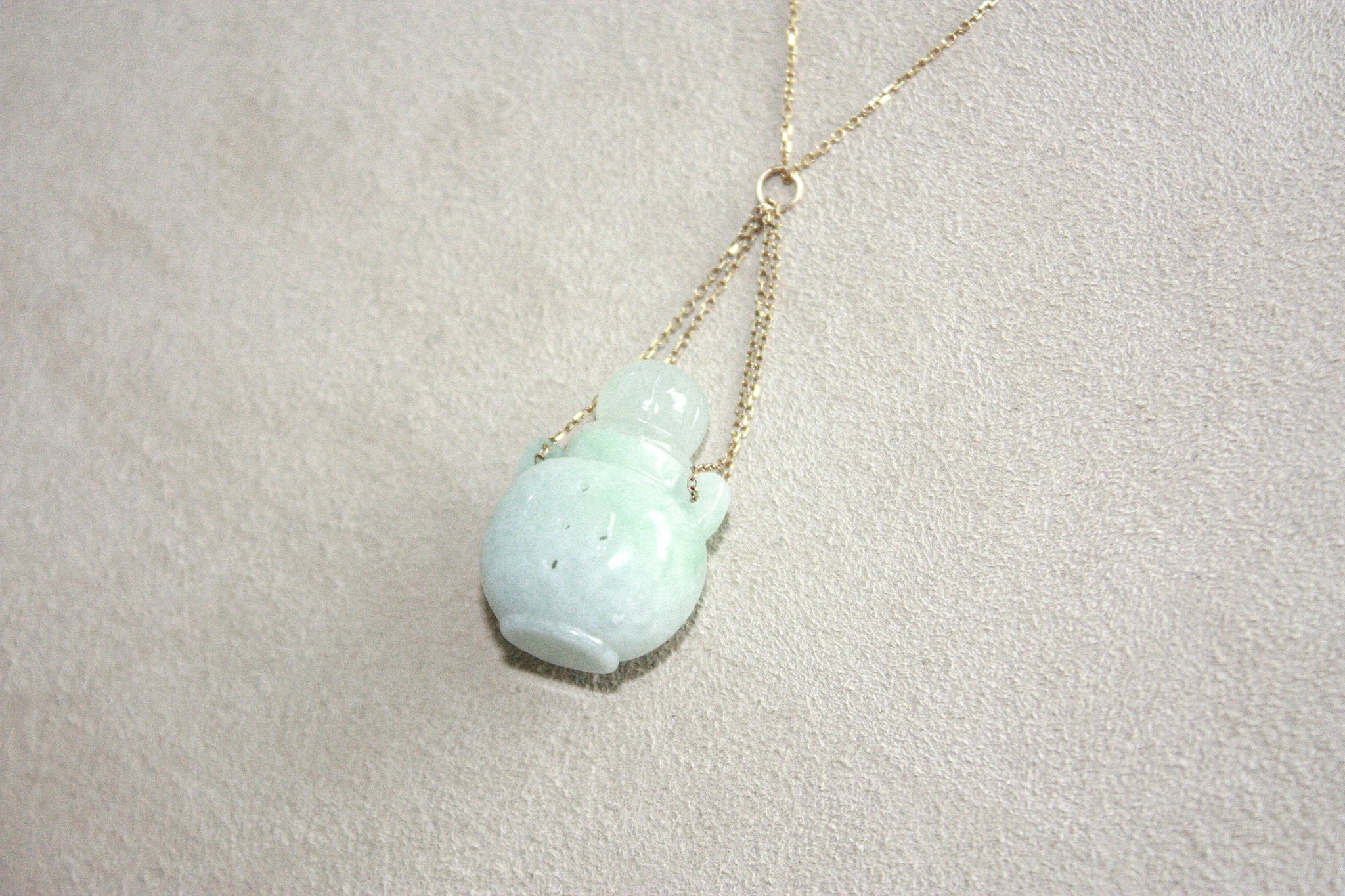 Perfume Bottle Jade Necklace