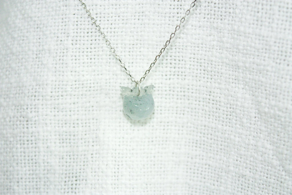 Jelly Jade Bell Necklace