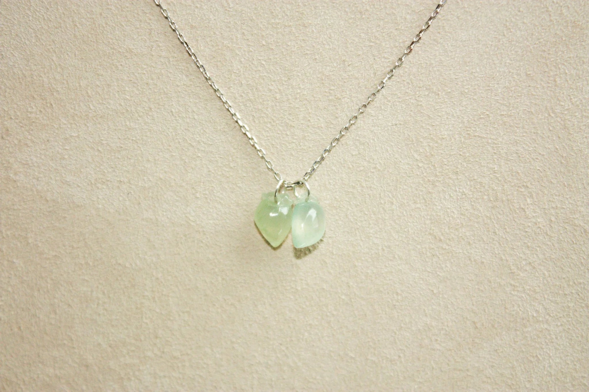 Peach Pair Perfect Jade Necklace