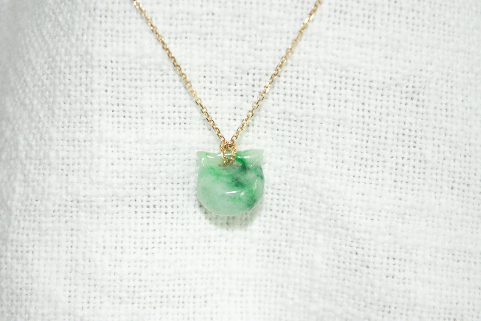 Green Bell Jade Necklace