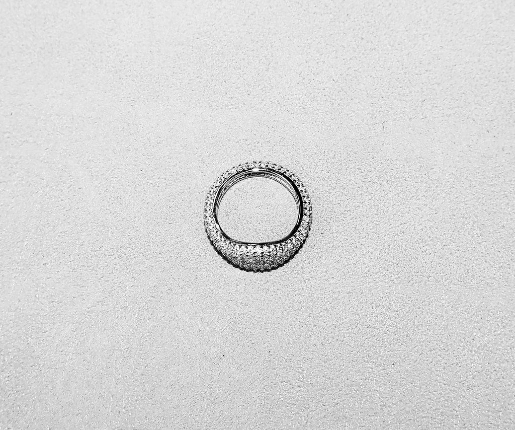 Pavé Signet Dome Pinky Ring