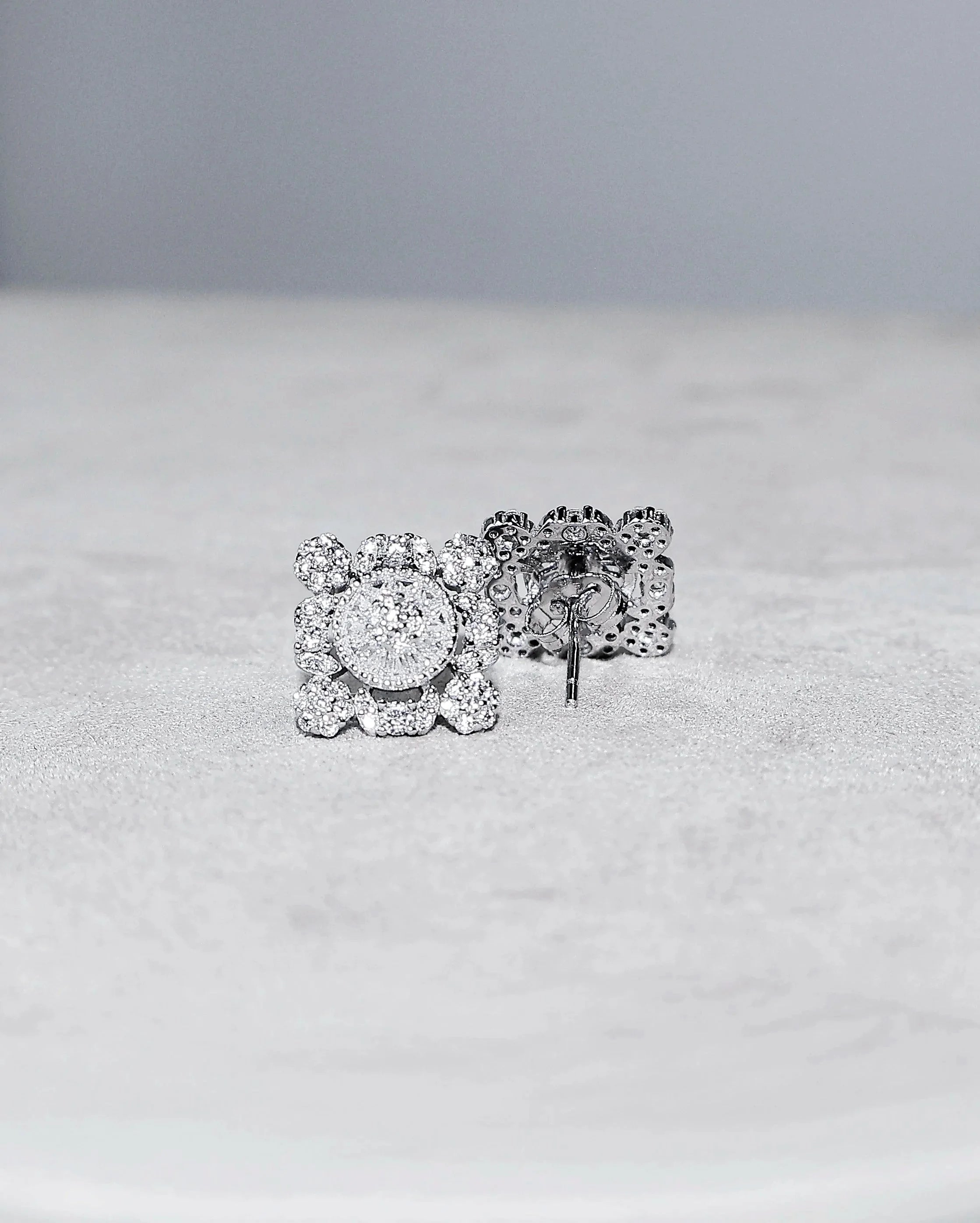 Fleur Halo Stud Earrings