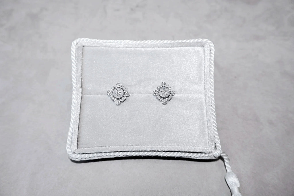 Fleur Halo Stud Earrings