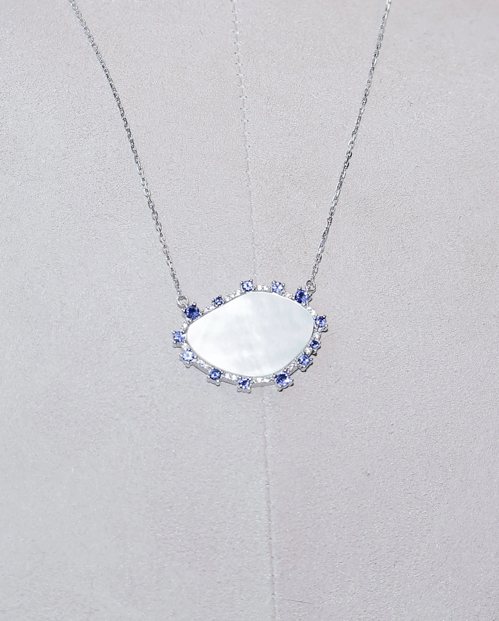 Mother-of-Pearl Slab Necklace