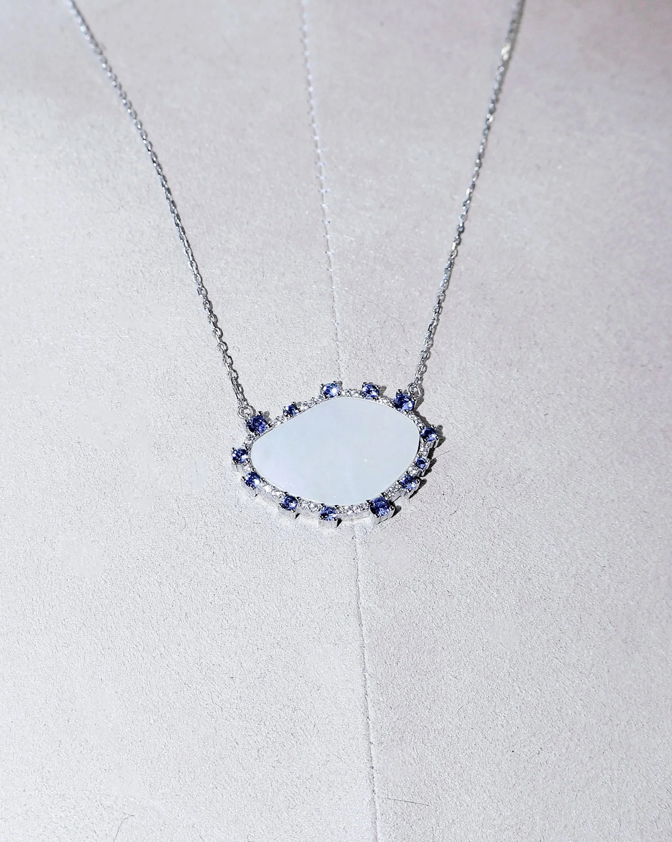 Mother-of-Pearl Slab Necklace
