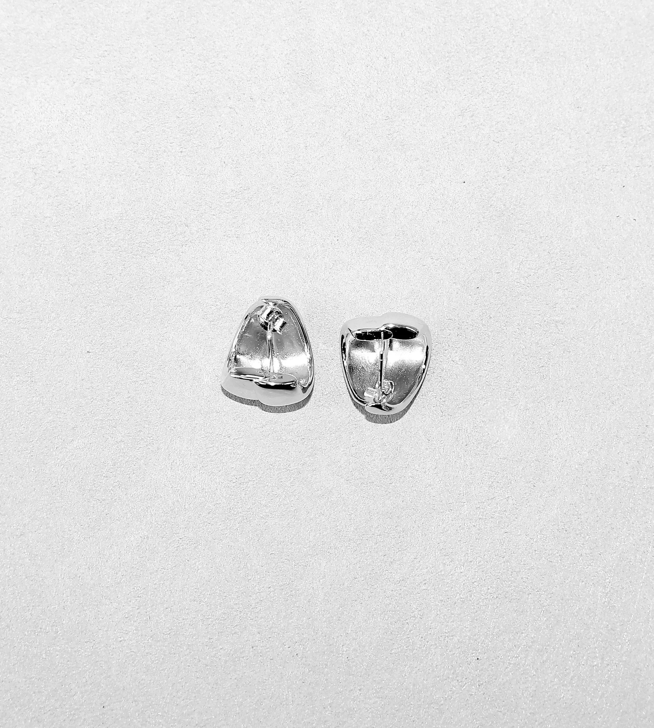Wide Dome Hoop Earrings