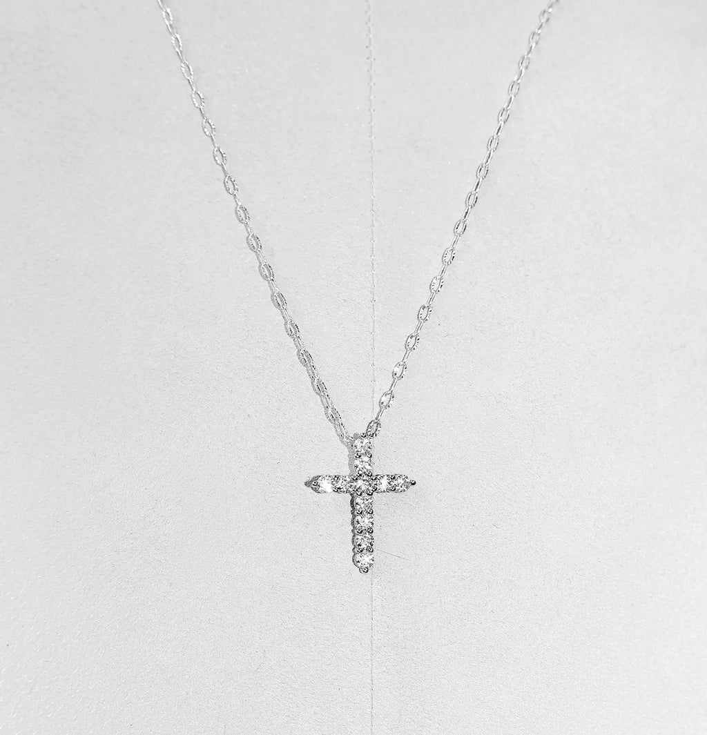 Moissanite Céleste Cross Necklace
