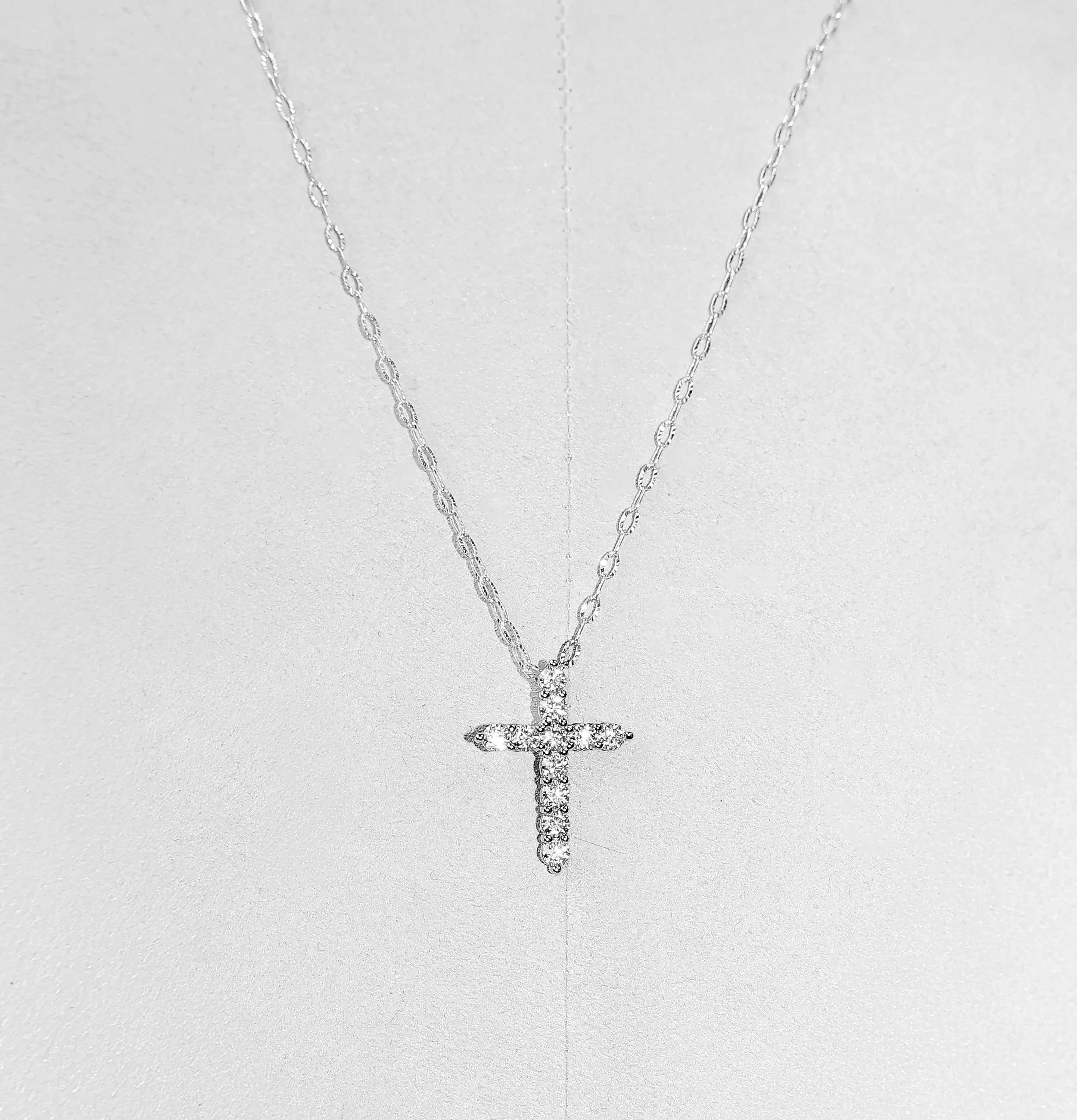 Moissanite Céleste Cross Necklace