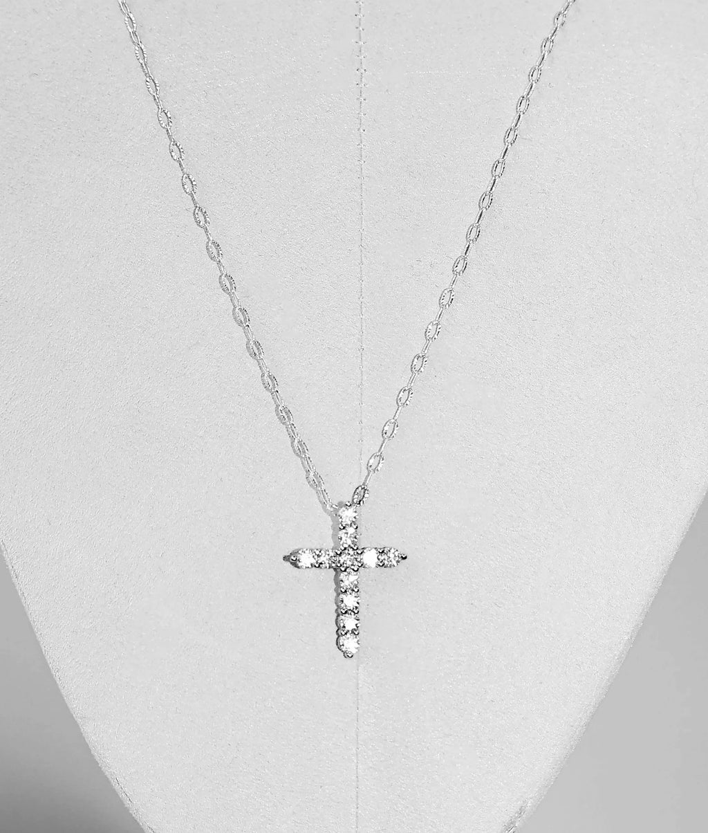 Moissanite Céleste Cross Necklace