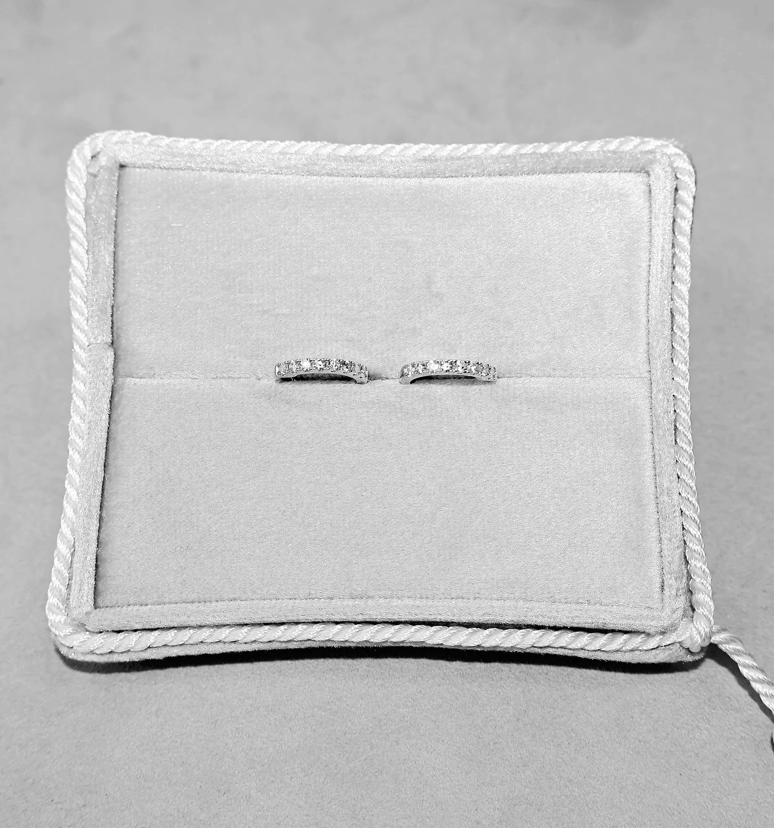 Moissanite Pavé Hoop Earrings