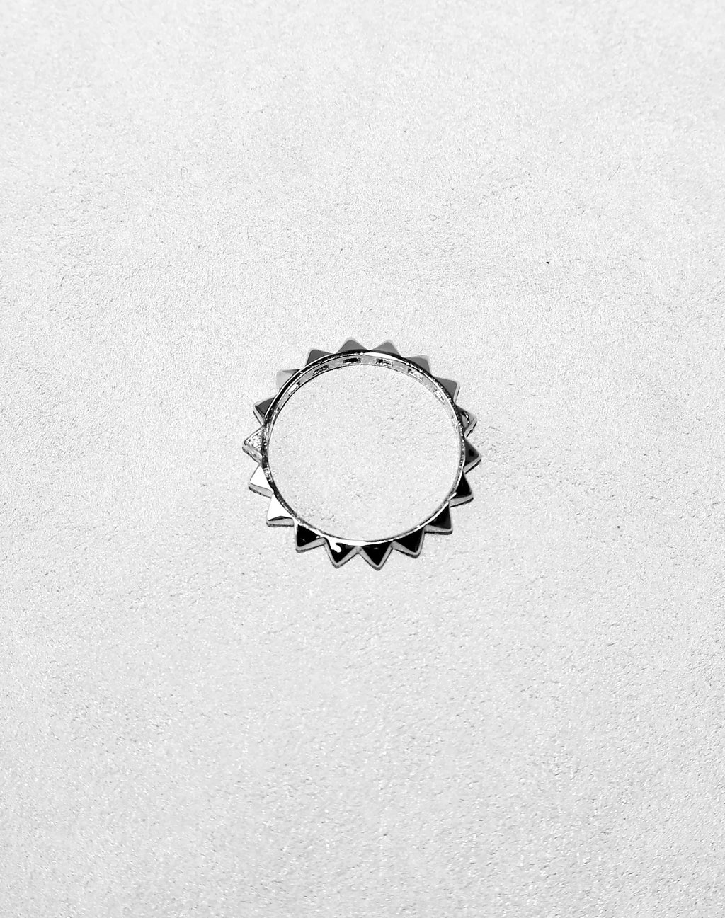 Bold Pyramid Stud Band Ring
