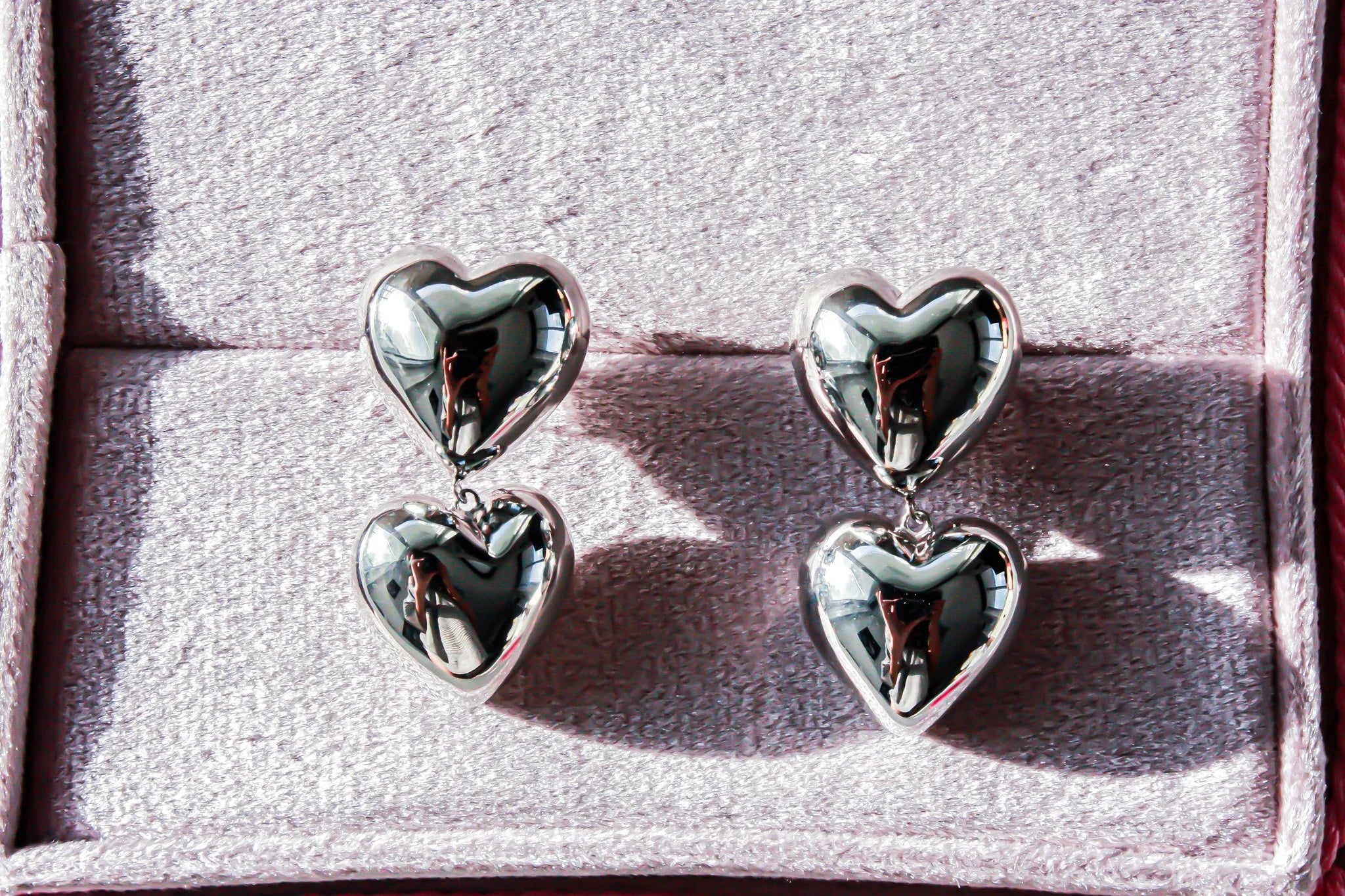 Bubble Heart Earrings