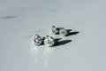 Round Halo Moissanite Studs