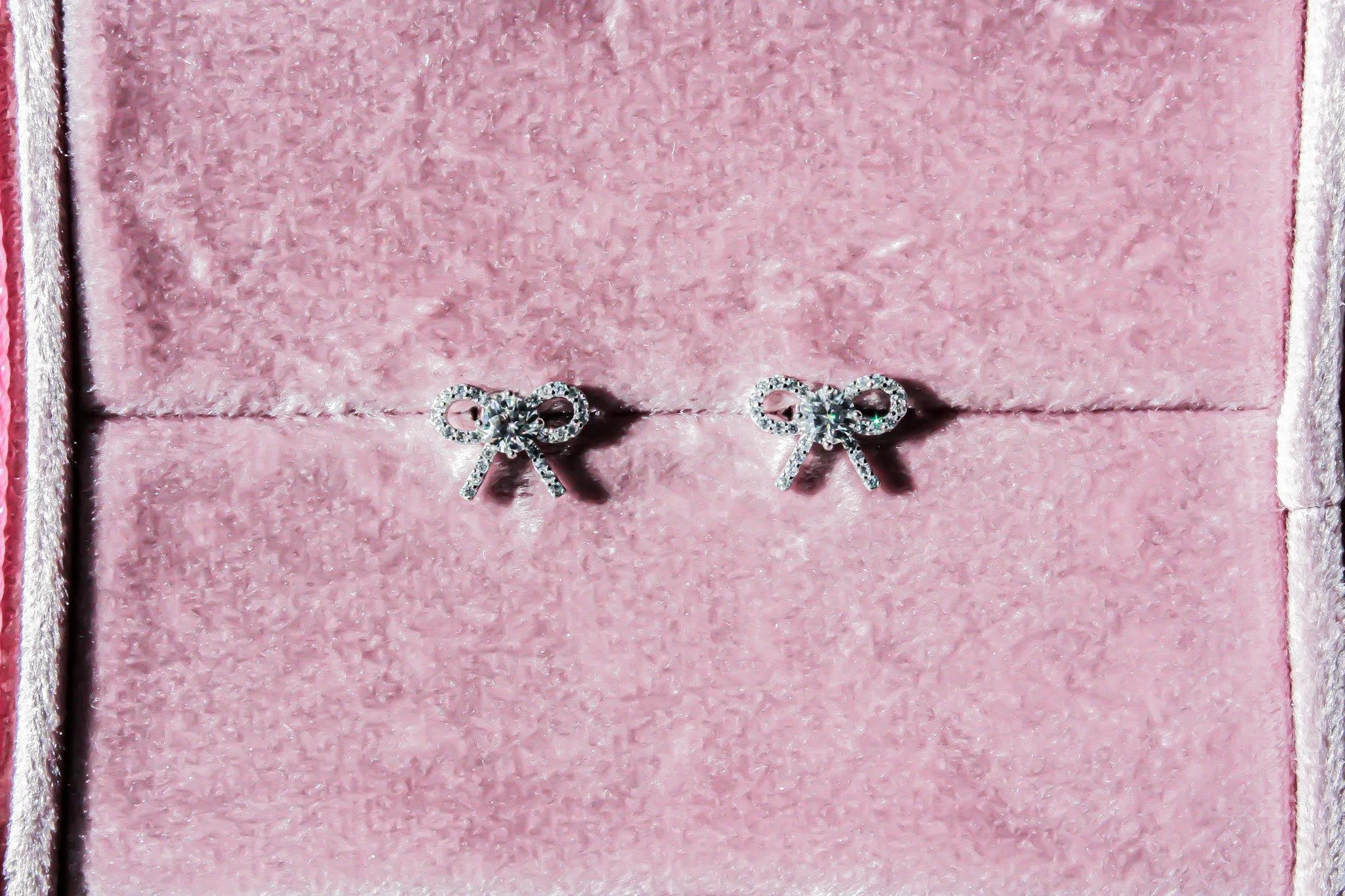 Moissanite Bow Earrings
