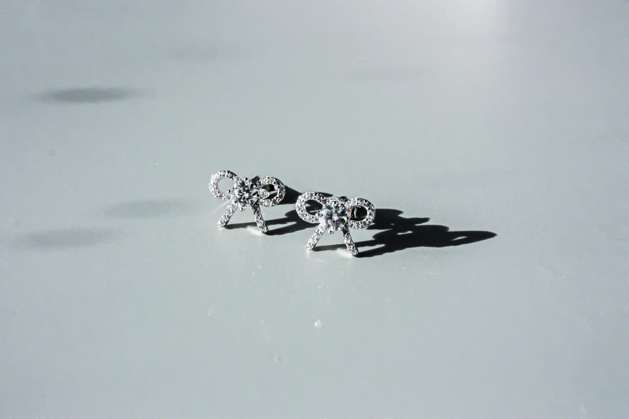 Moissanite Bow Earrings