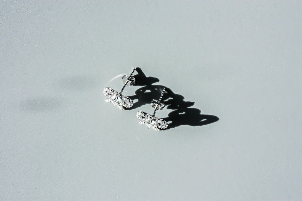 Moissanite Bow Earrings
