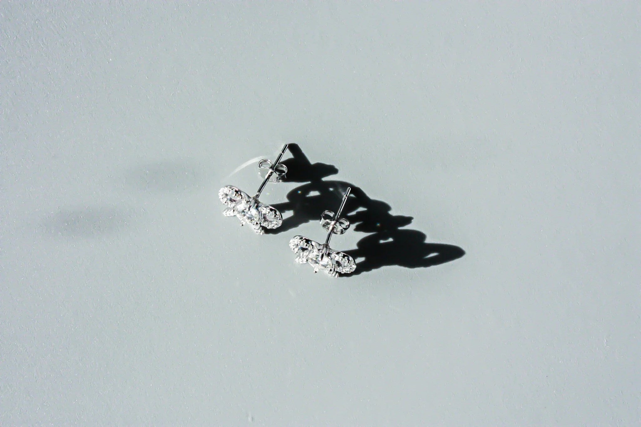 Moissanite Bow Earrings