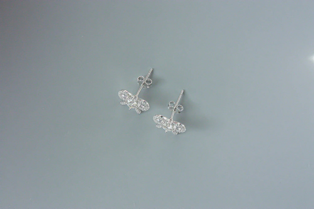 Moissanite Bow Earrings