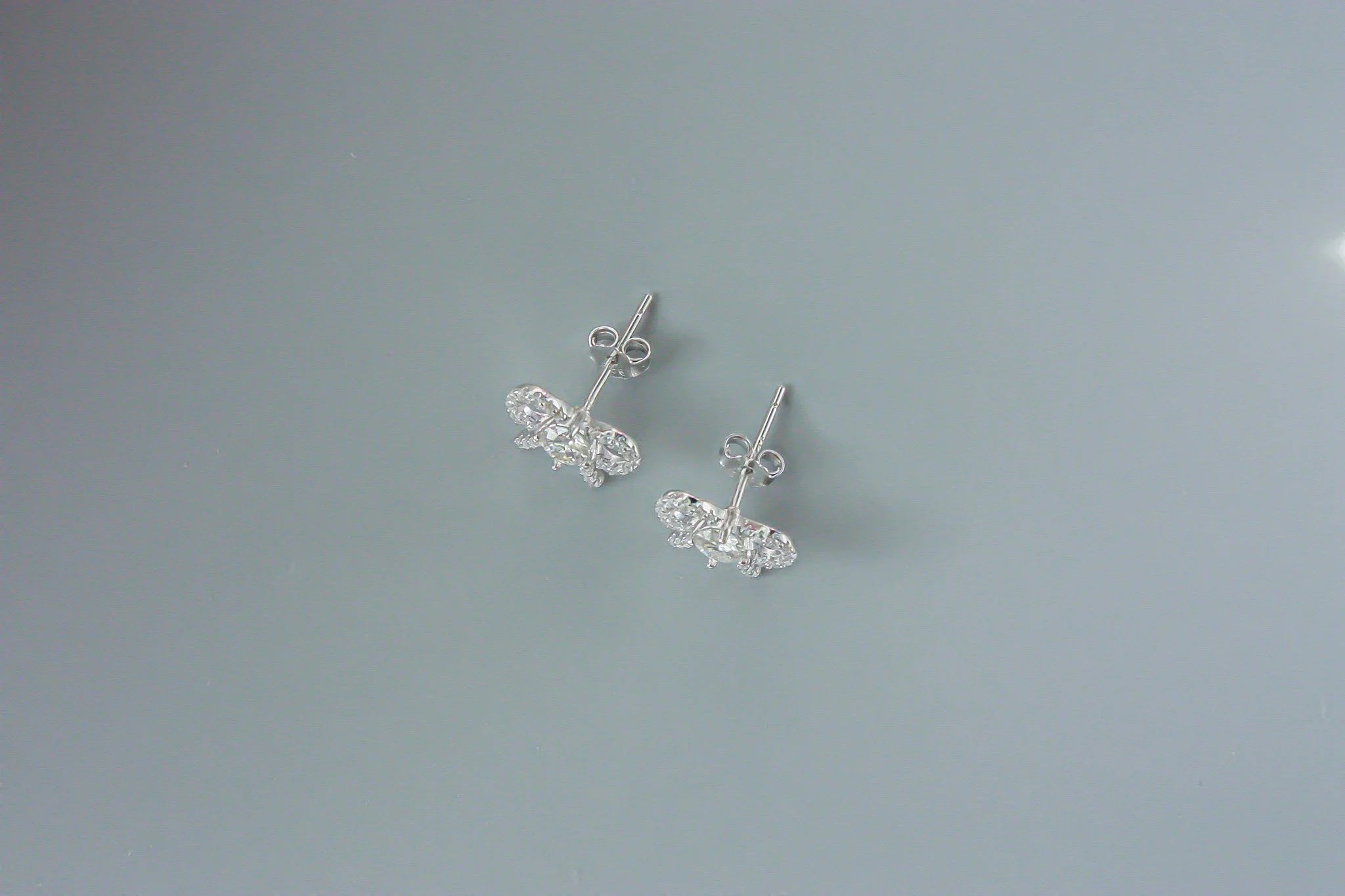 Moissanite Bow Earrings