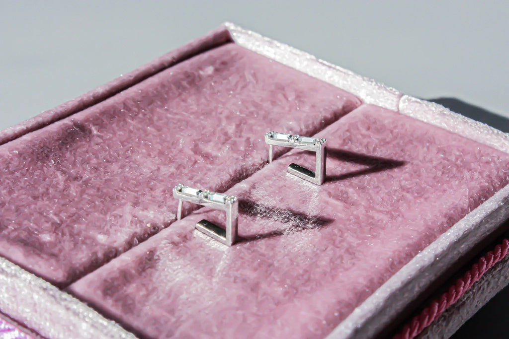 Baguette Angular Earrings