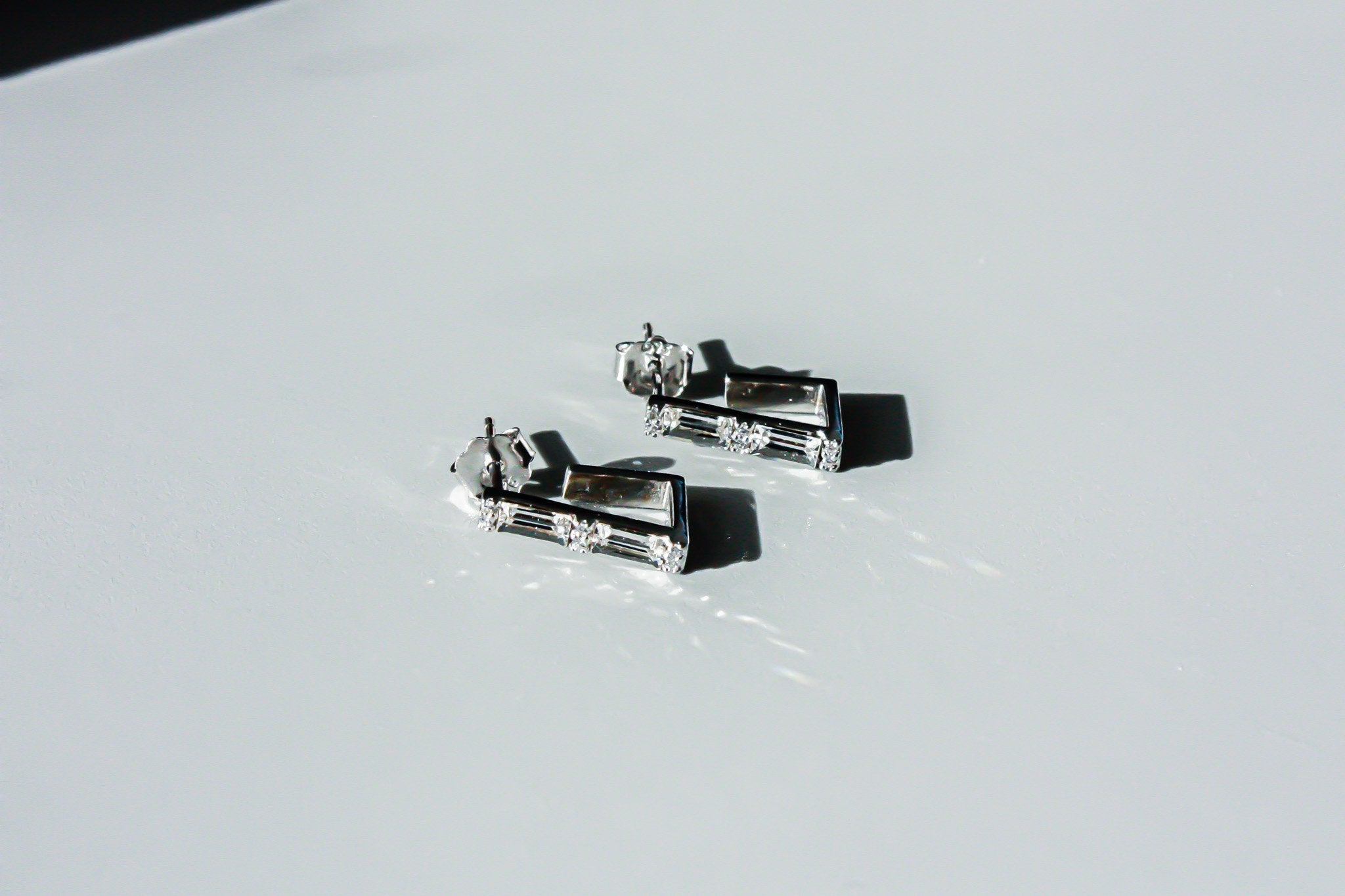 Baguette Angular Earrings