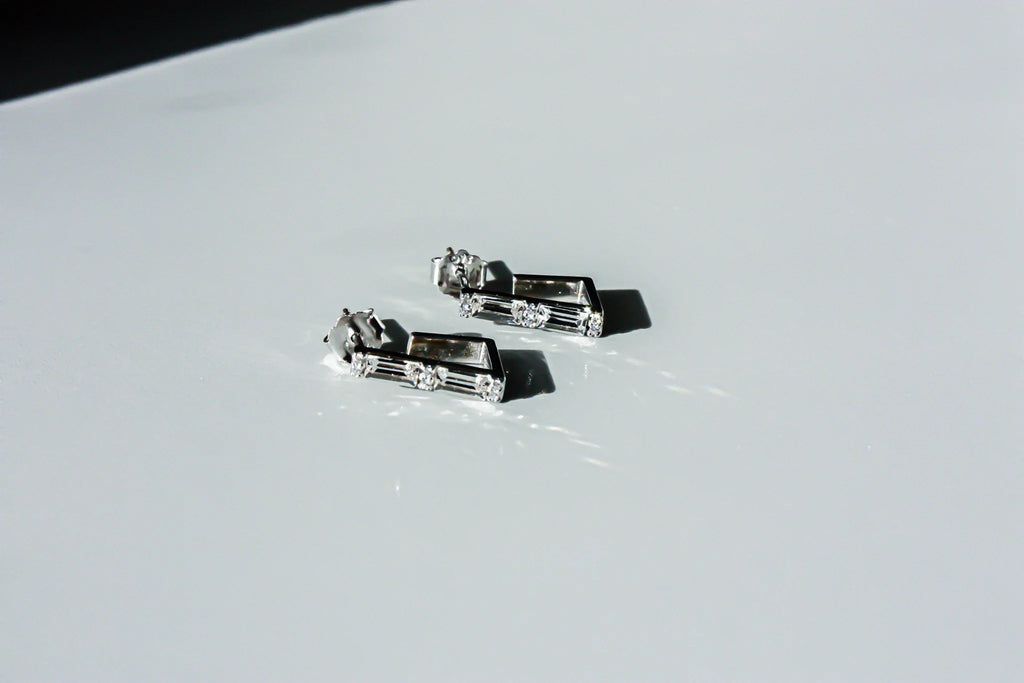 Baguette Angular Earrings