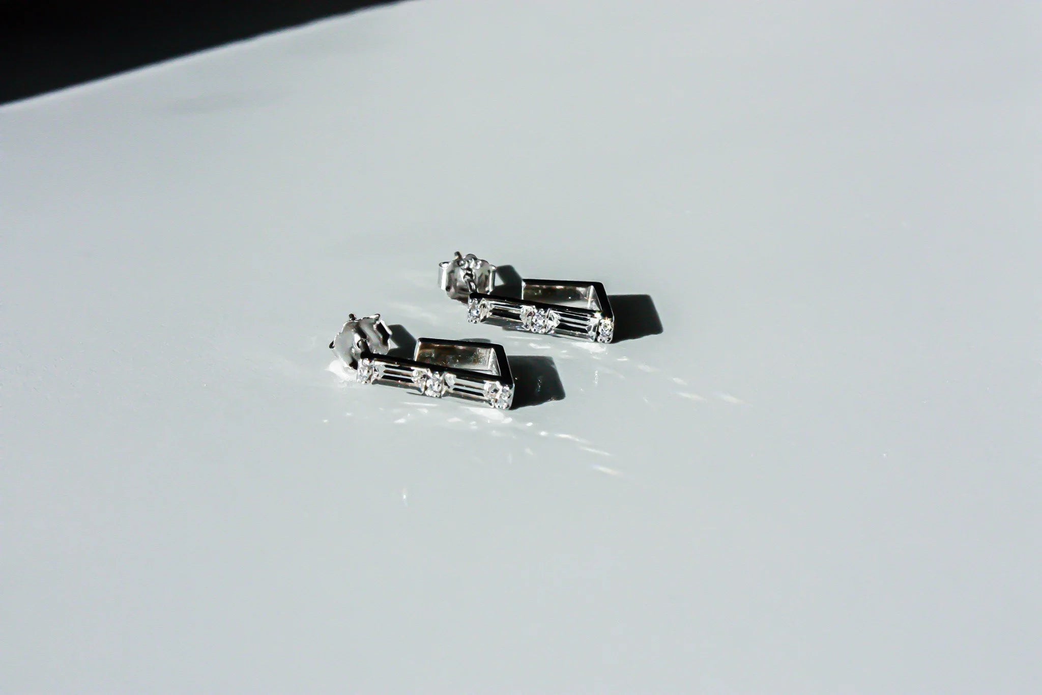 Baguette Angular Earrings