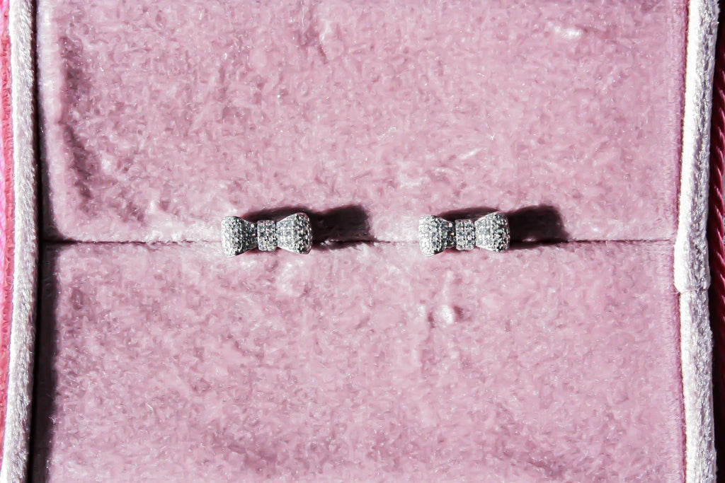 Kitty Bow Studs