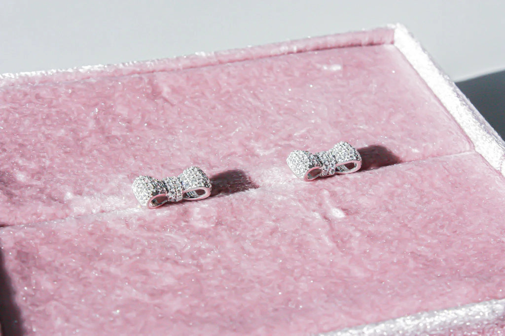 Kitty Bow Studs