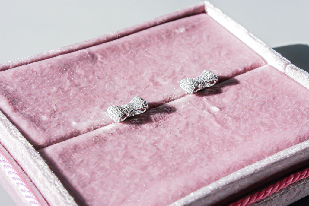 Kitty Bow Studs