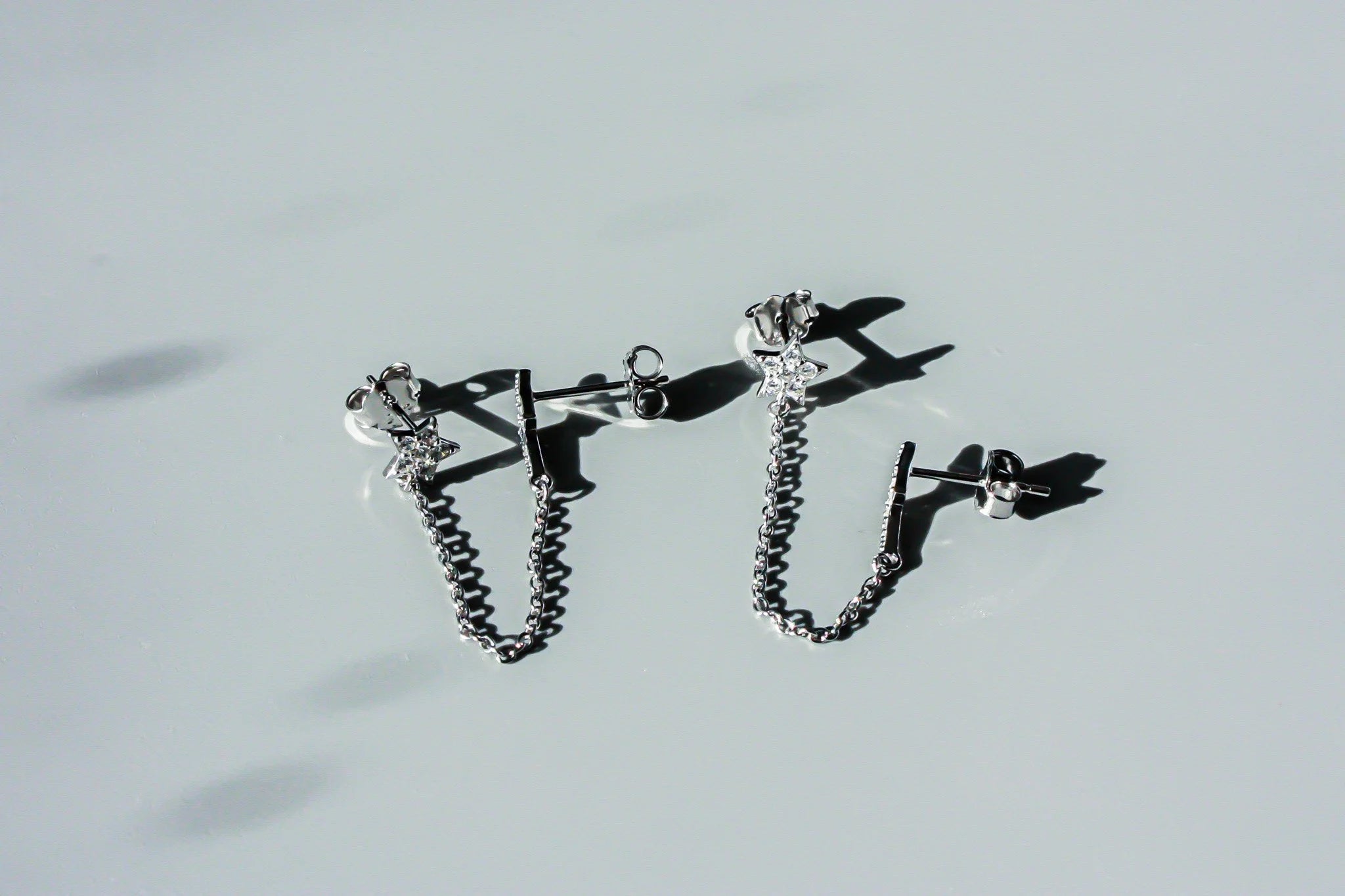 Star Bolt Double Piercing Earrings