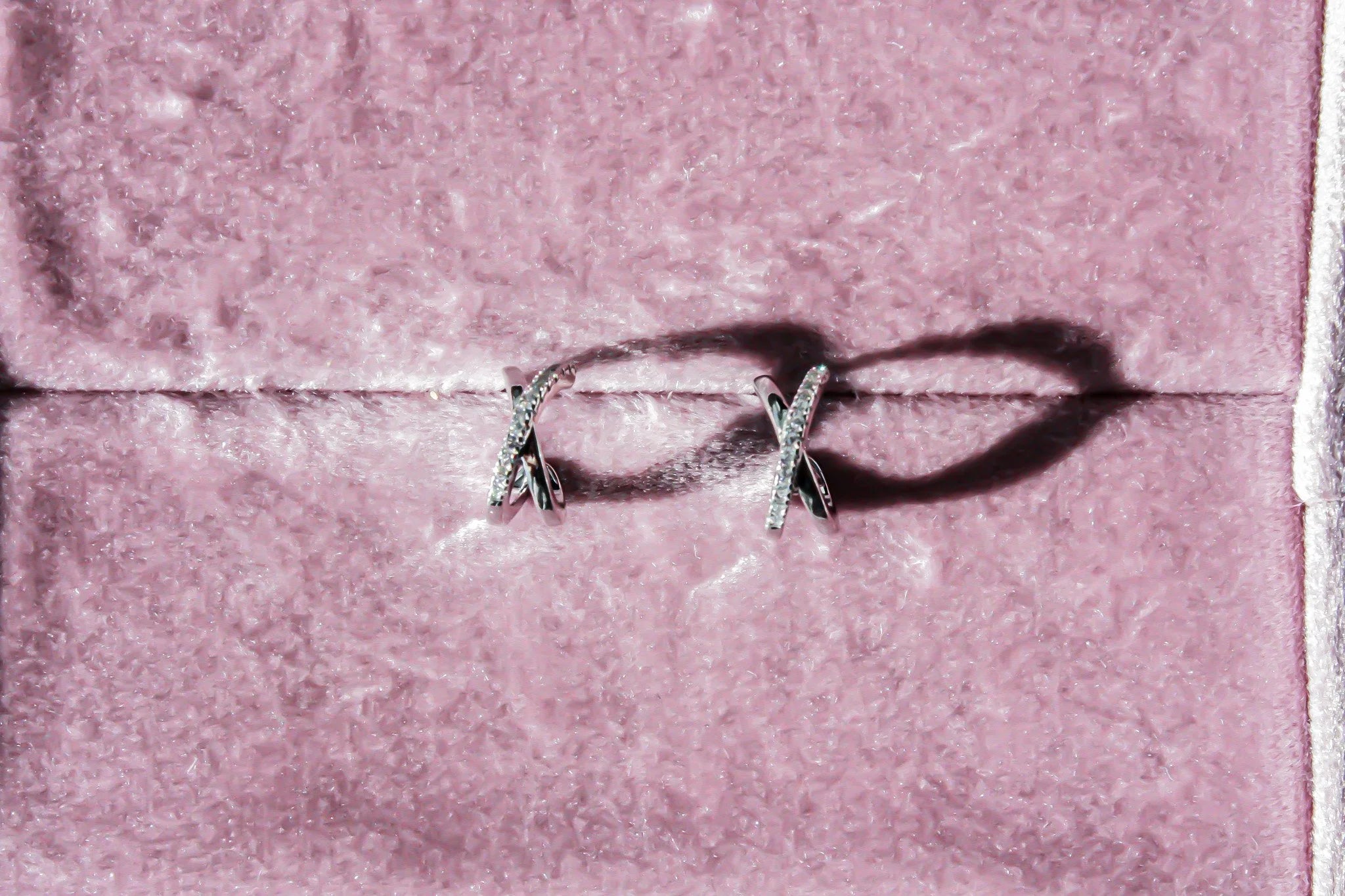 X Half Hoop Earrings