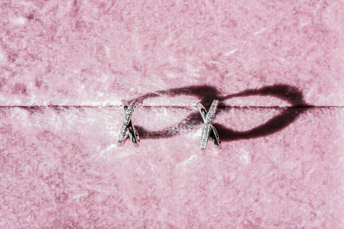 X Half Hoop Earrings