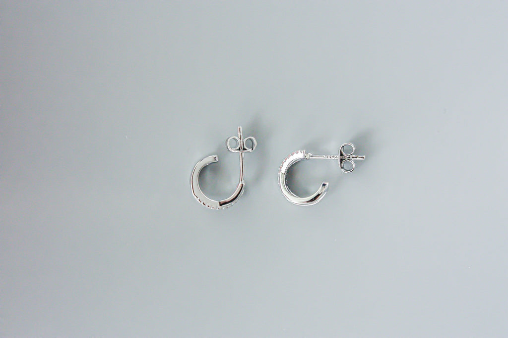 X Half Hoop Earrings