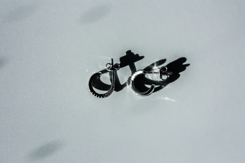 X Half Hoop Earrings