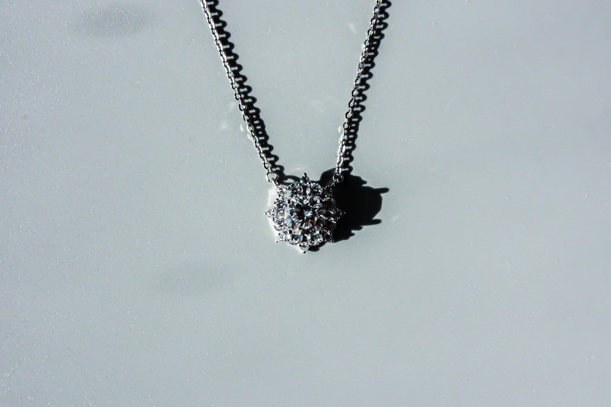 Snowflake Moissanite Necklace