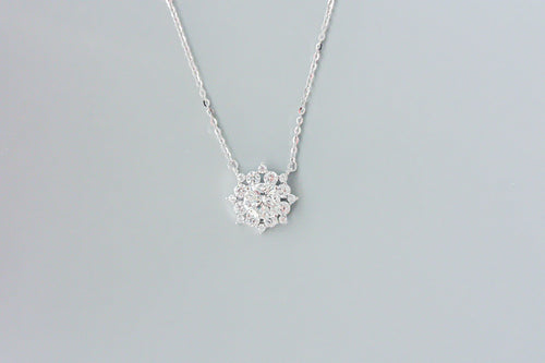 Snowflake Moissanite Necklace