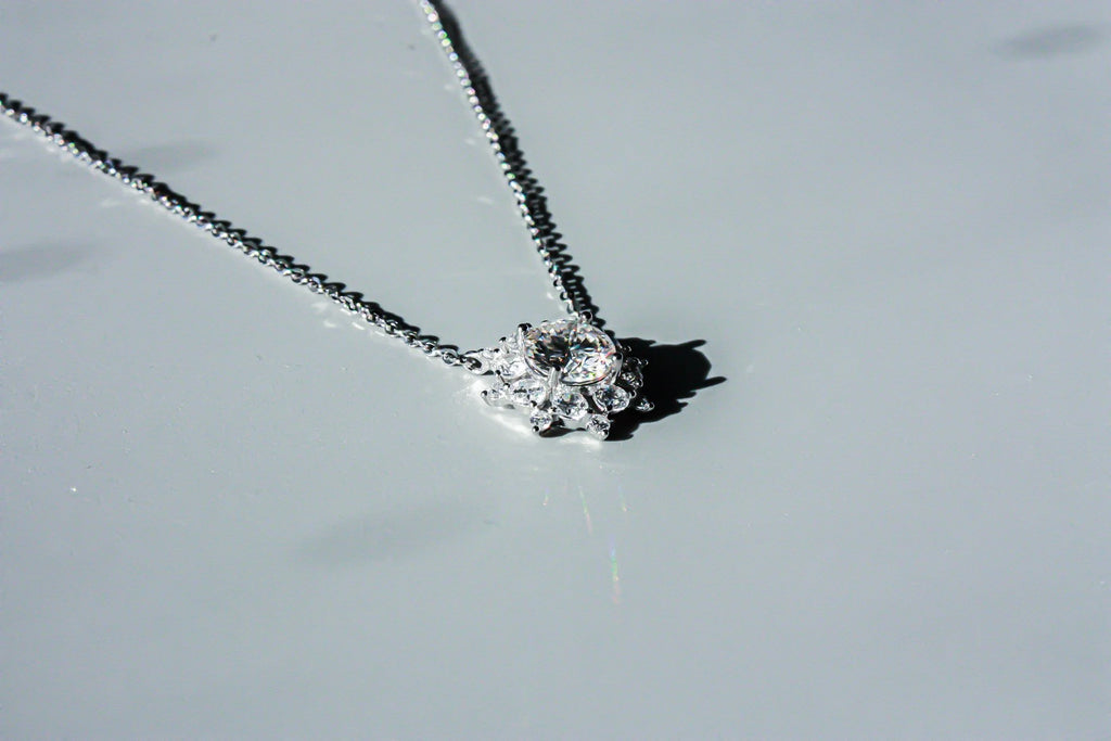 Snowflake Moissanite Necklace