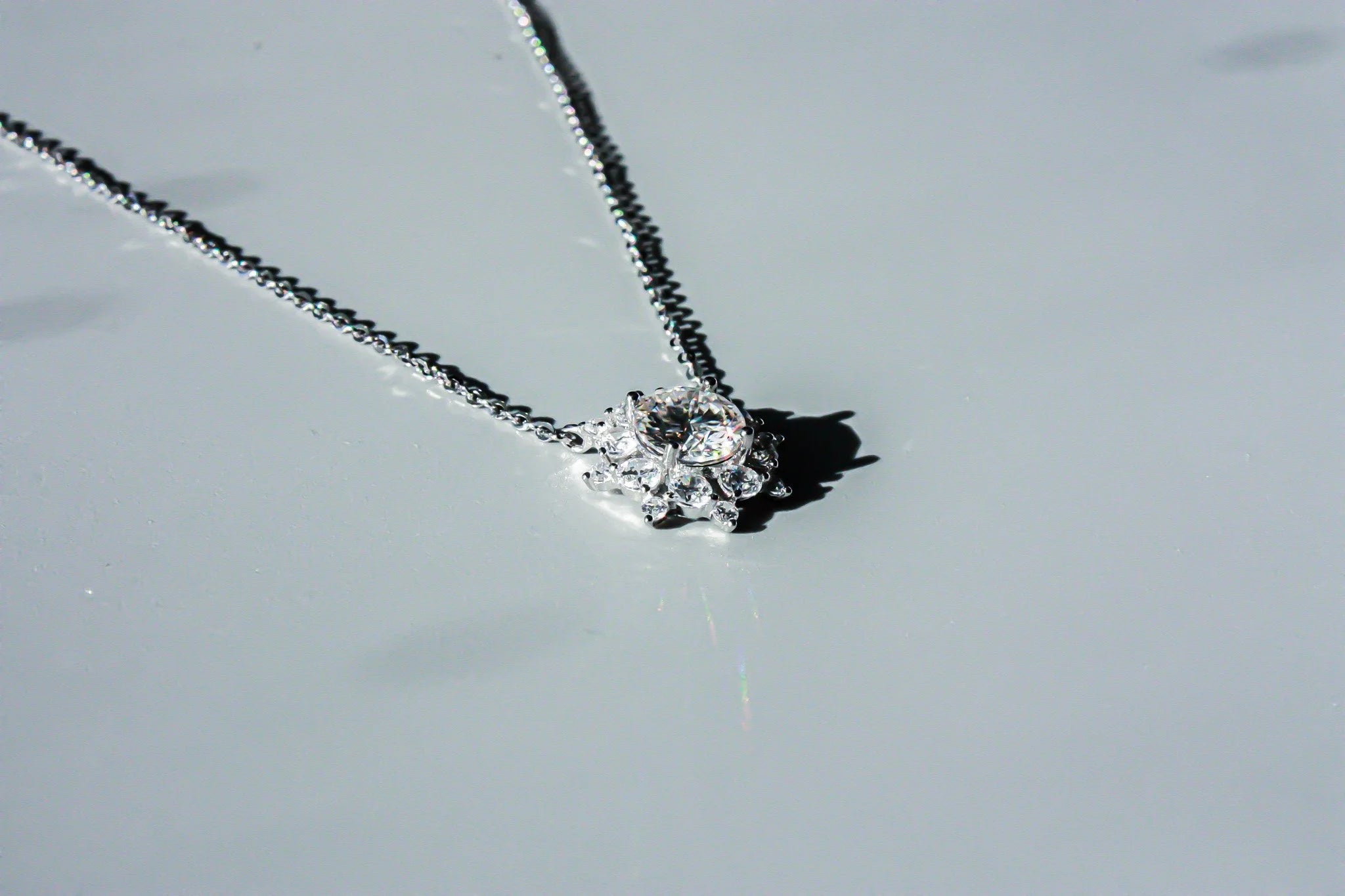 Snowflake Moissanite Necklace