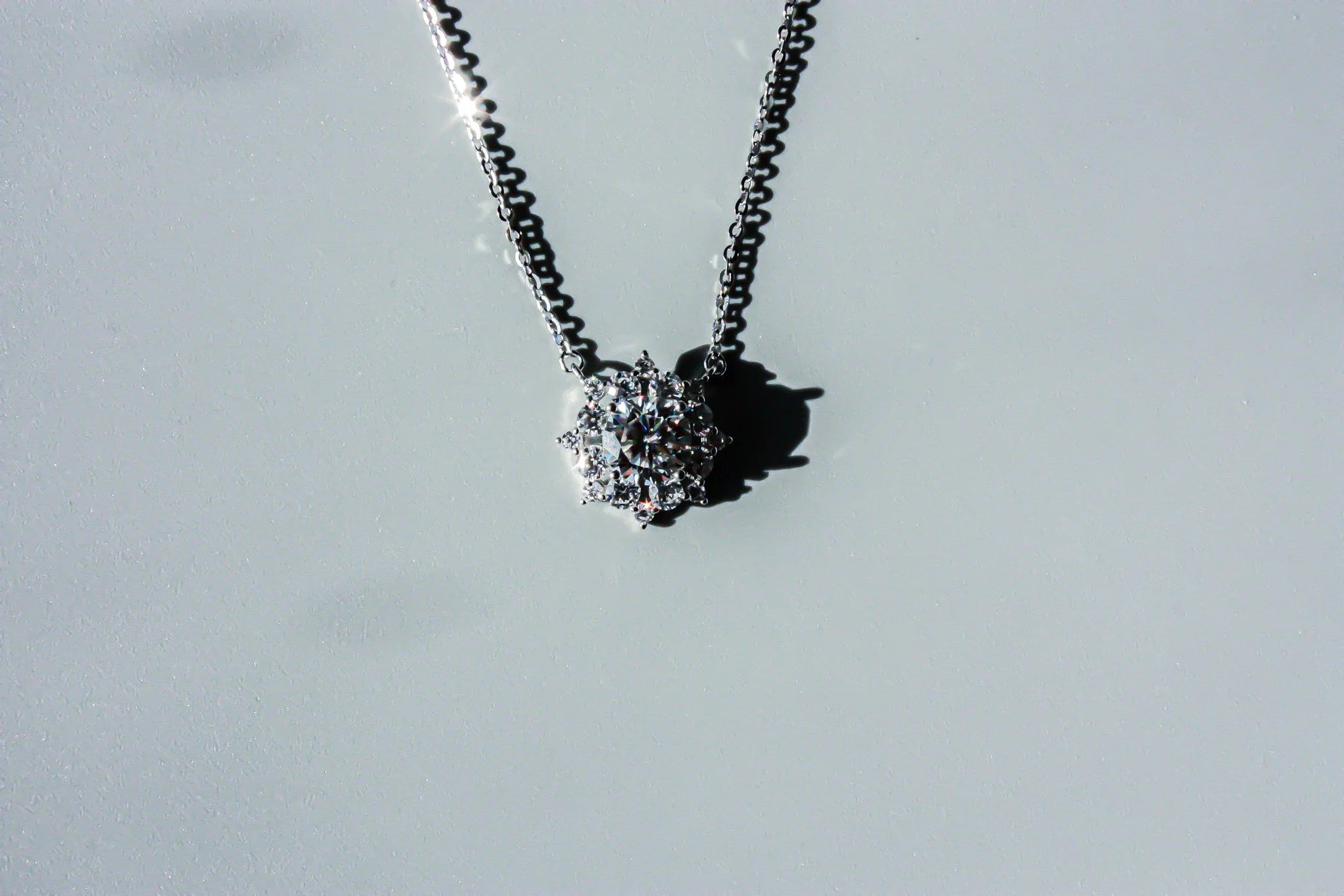 Snowflake Moissanite Necklace