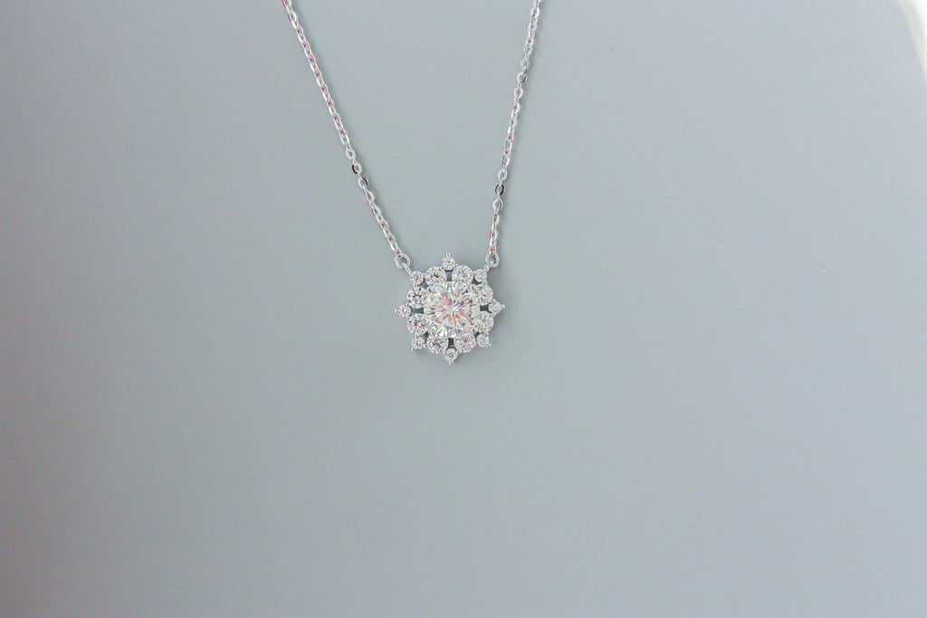 Snowflake Moissanite Necklace