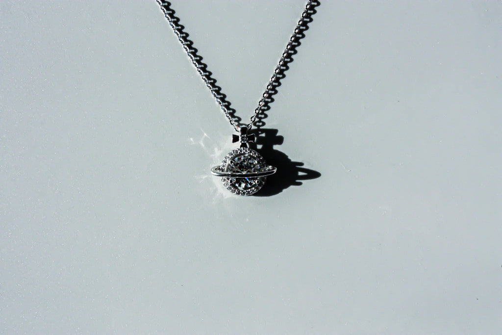 Moissanite Planet Necklace