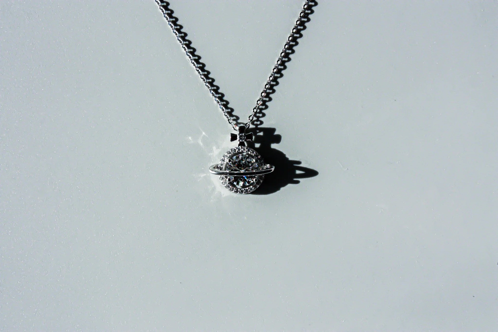 Moissanite Planet Necklace