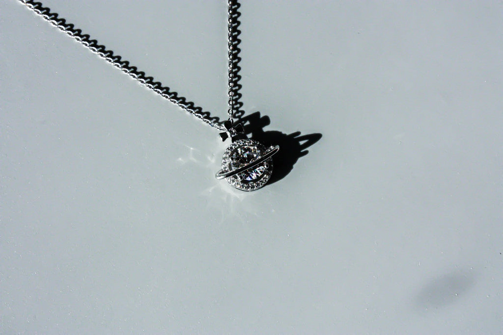 Moissanite Planet Necklace