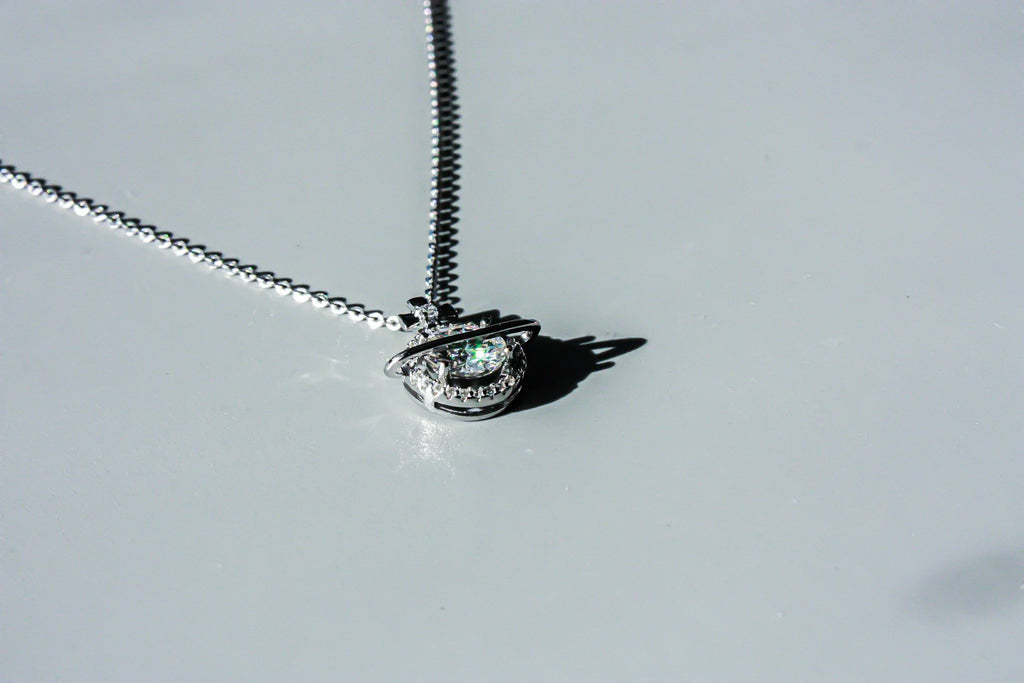 Moissanite Planet Necklace