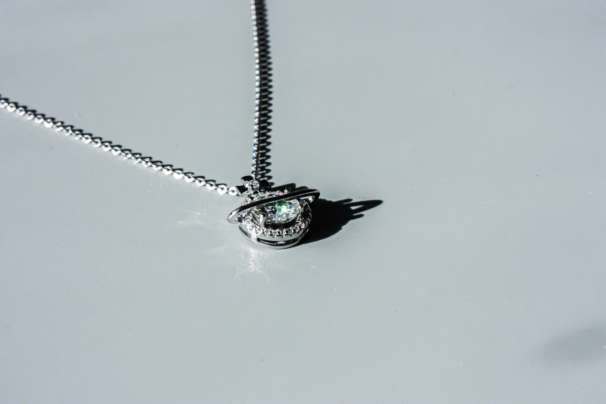 Moissanite Planet Necklace